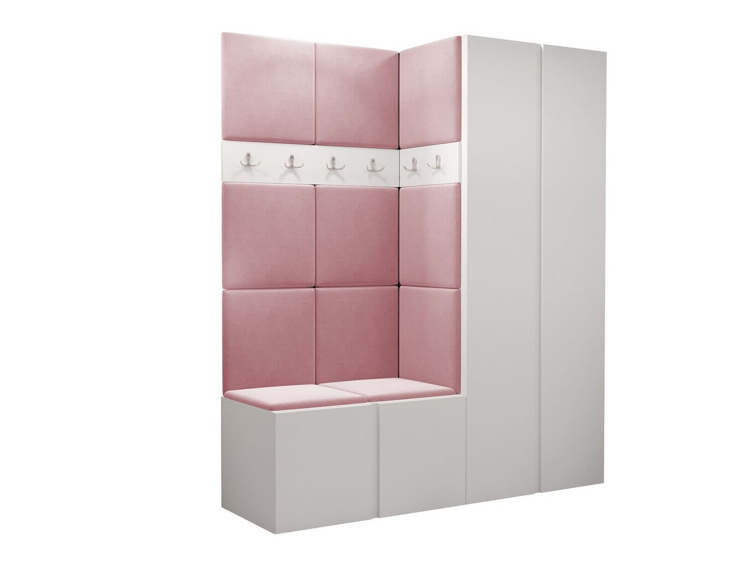 Set arredo da corridoio Pinis III (Bianco)