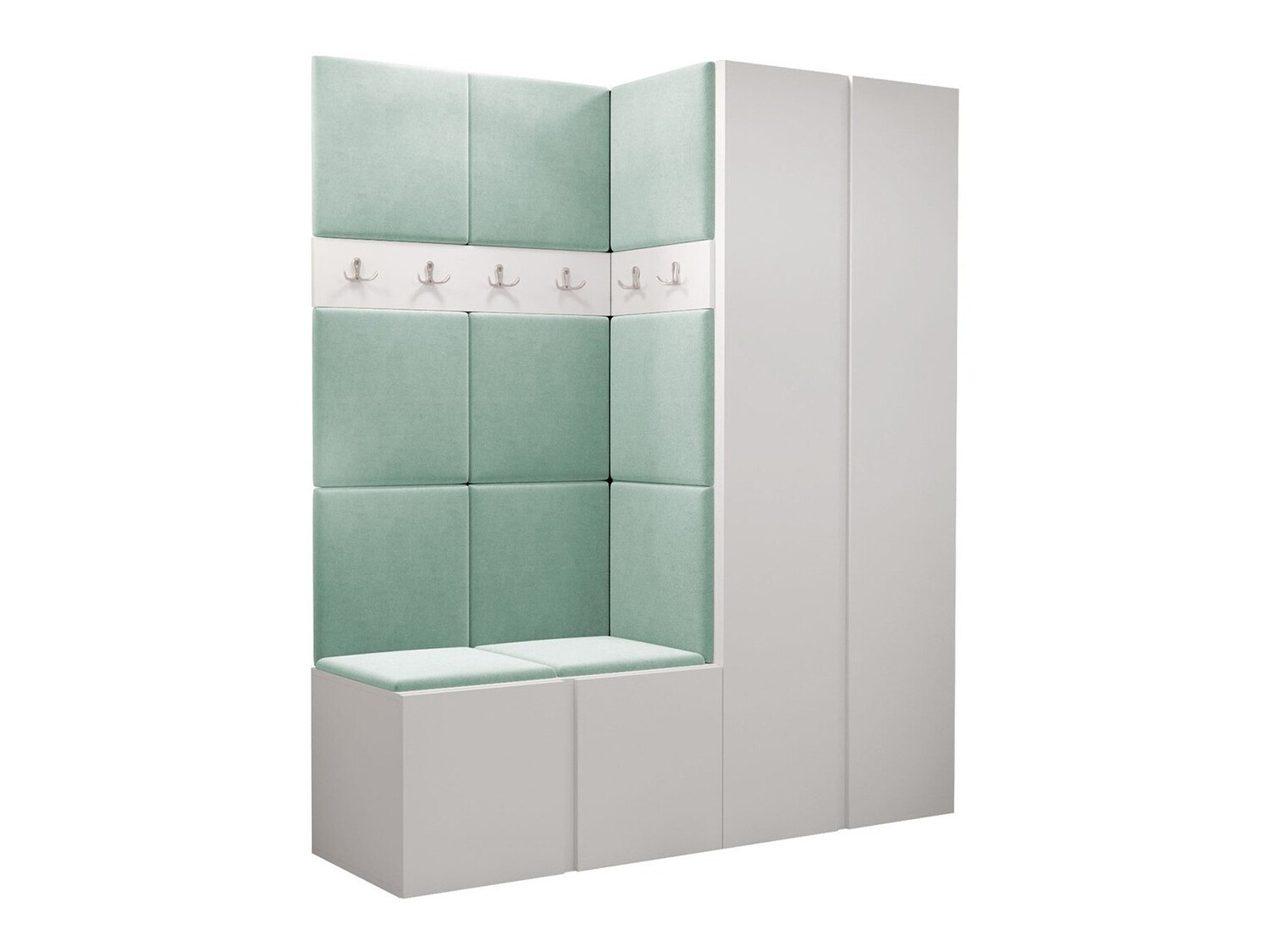 Set arredo da corridoio Pinis III (Bianco)