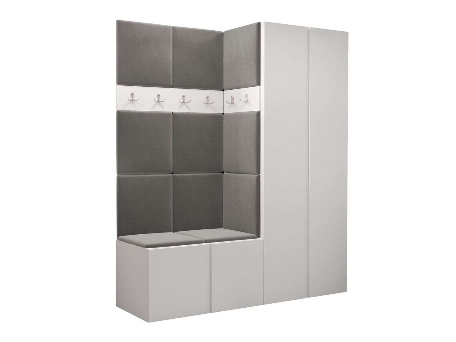 Set arredo da corridoio Pinis III (Bianco)