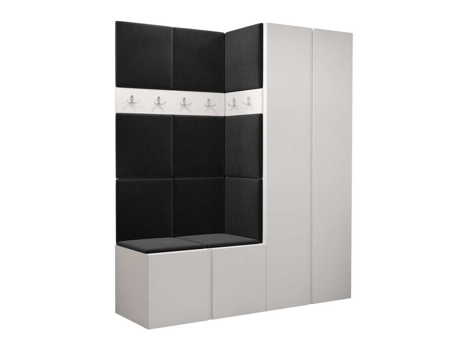 Set arredo da corridoio Pinis III (Bianco)