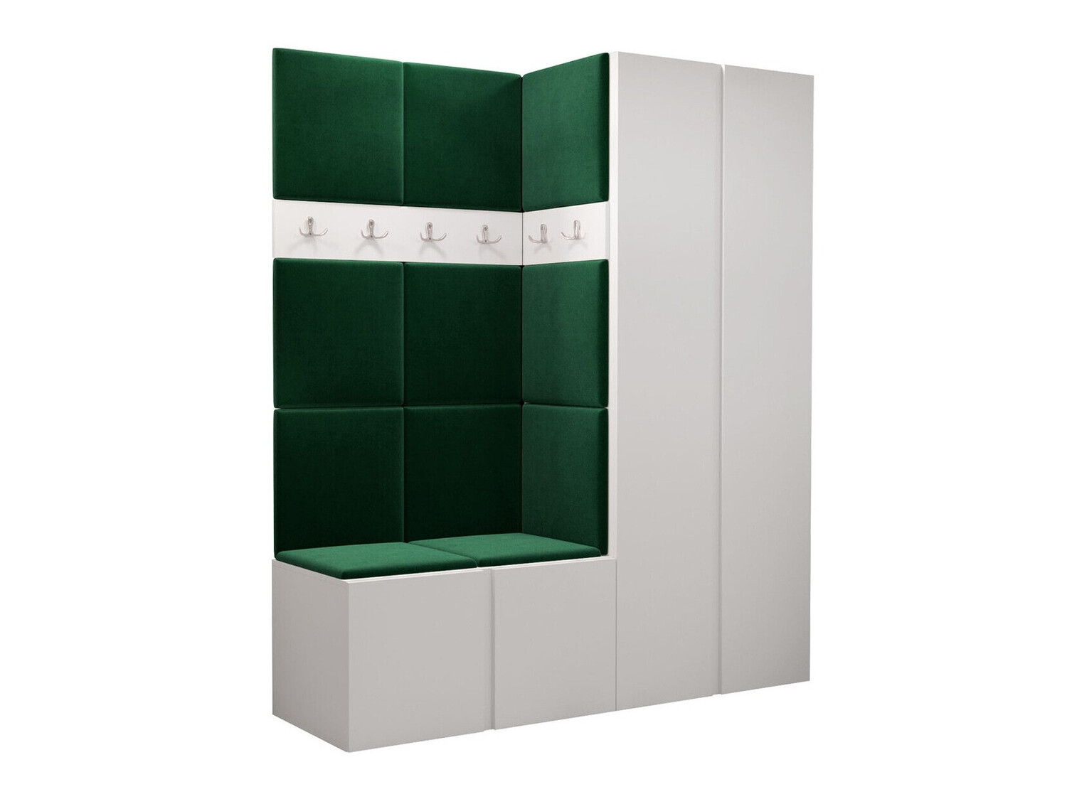 Set arredo da corridoio Pinis III (Bianco)