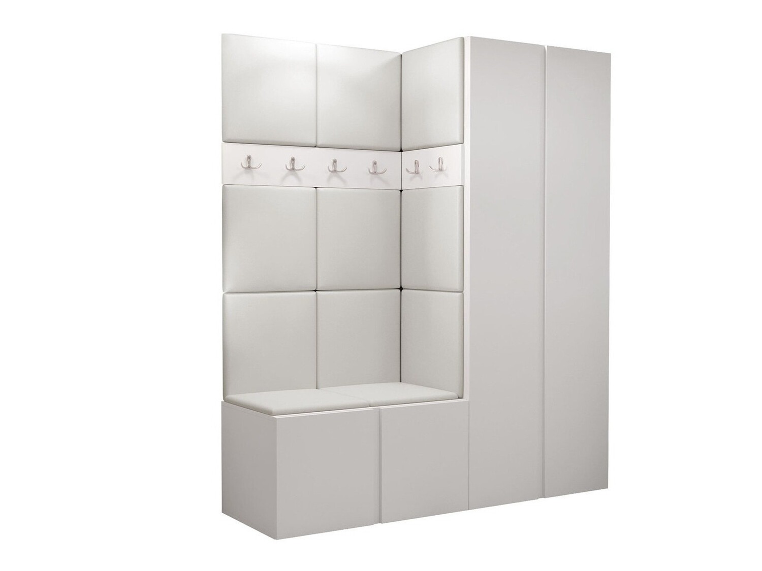 Set arredo da corridoio Pinis III (Bianco)