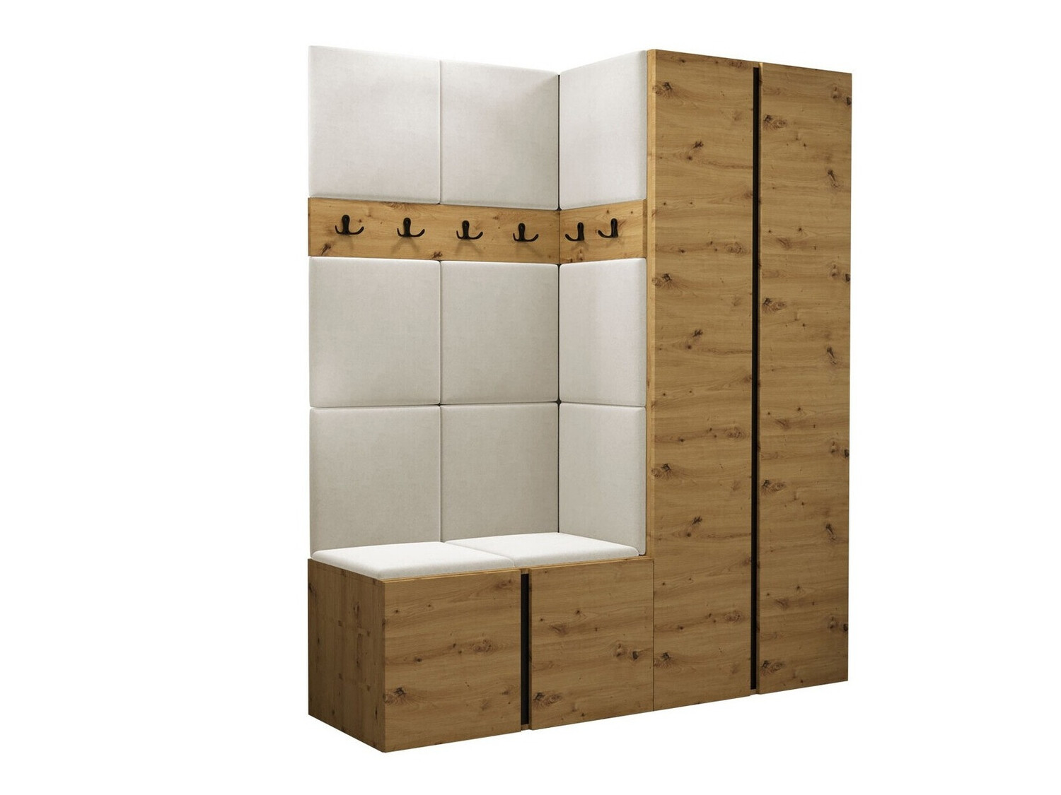 Set arredo da corridoio Pinis III (Rovere Artisan)