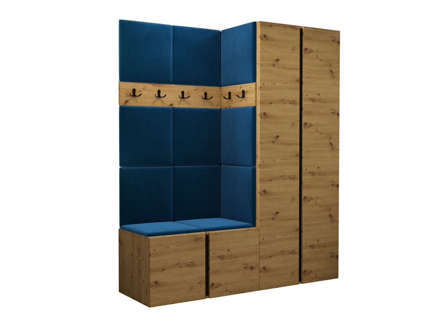 Set arredo da corridoio Pinis III (Rovere Artisan)