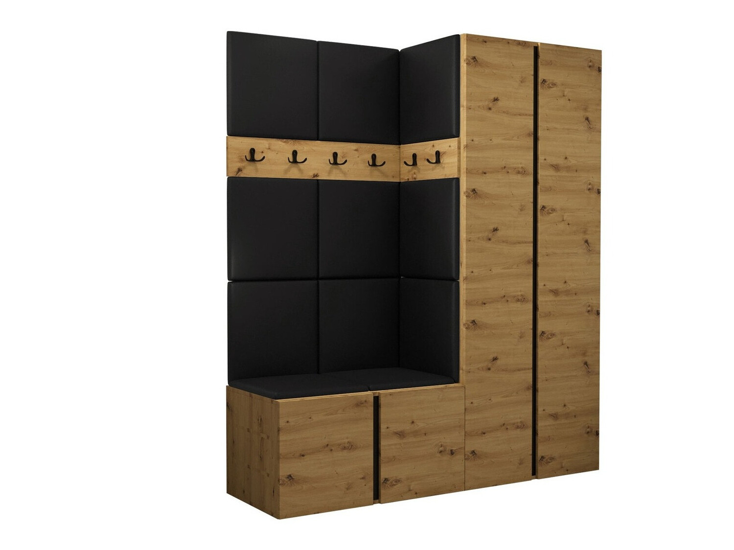 Set arredo da corridoio Pinis III (Rovere Artisan)
