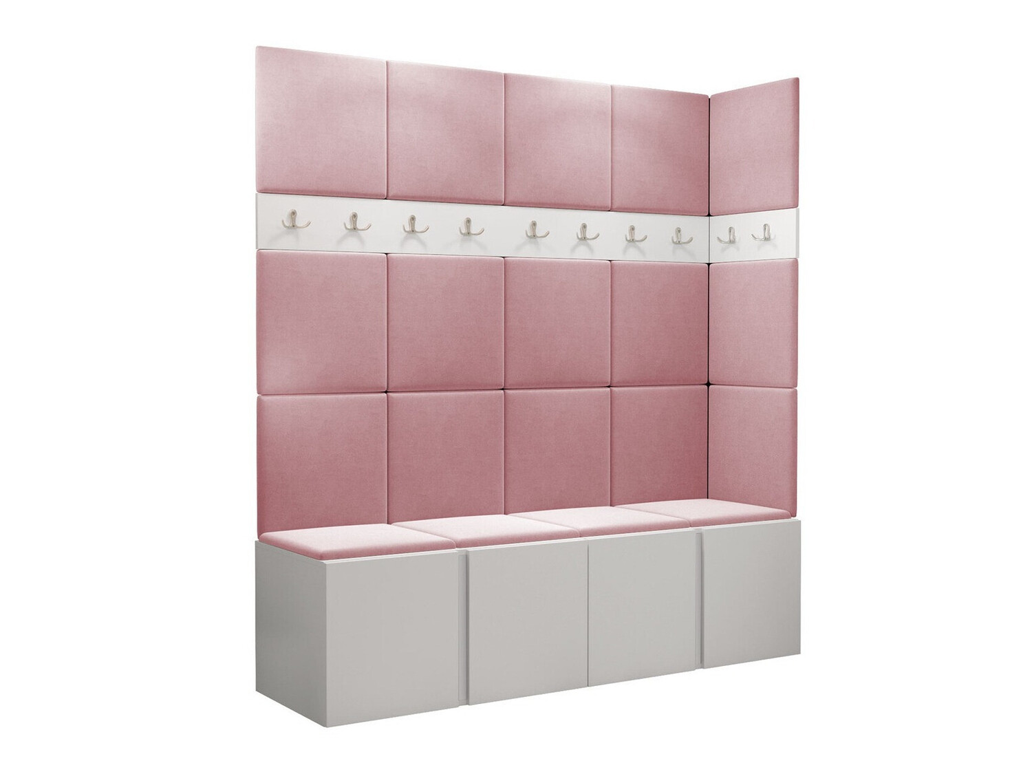 Set arredo da corridoio Pinis II (Bianco)