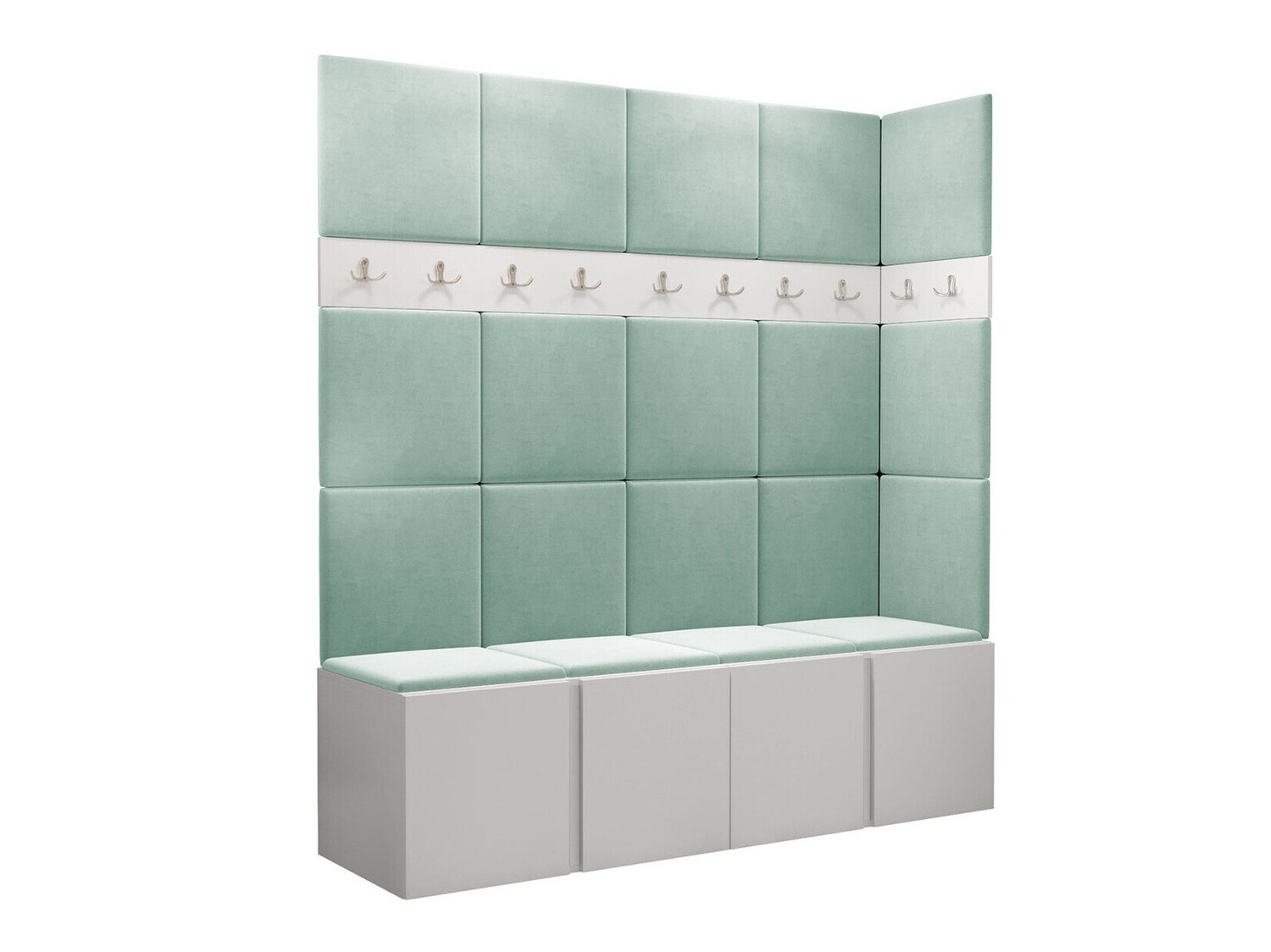 Set arredo da corridoio Pinis II (Bianco)