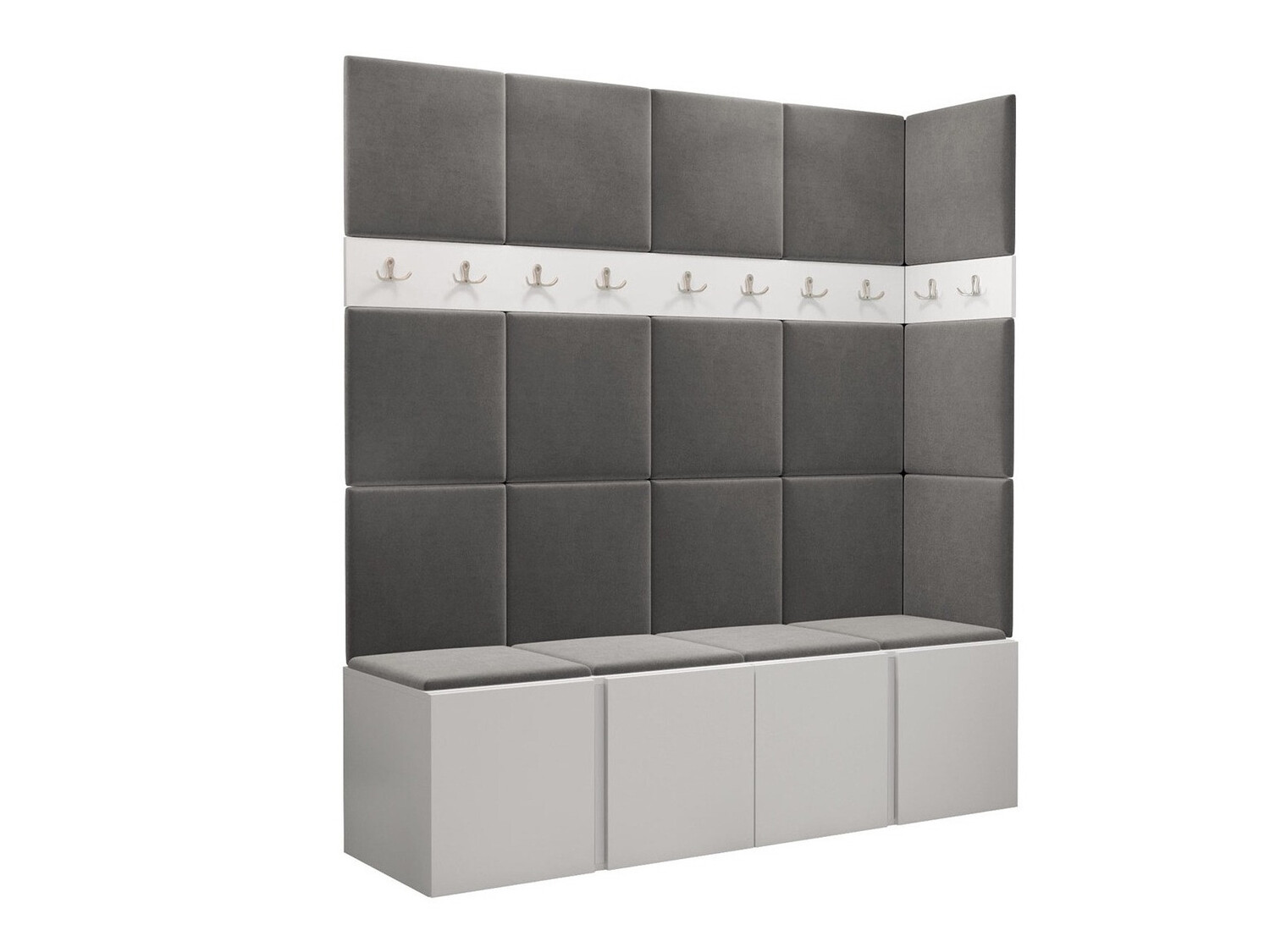 Set arredo da corridoio Pinis II (Bianco)