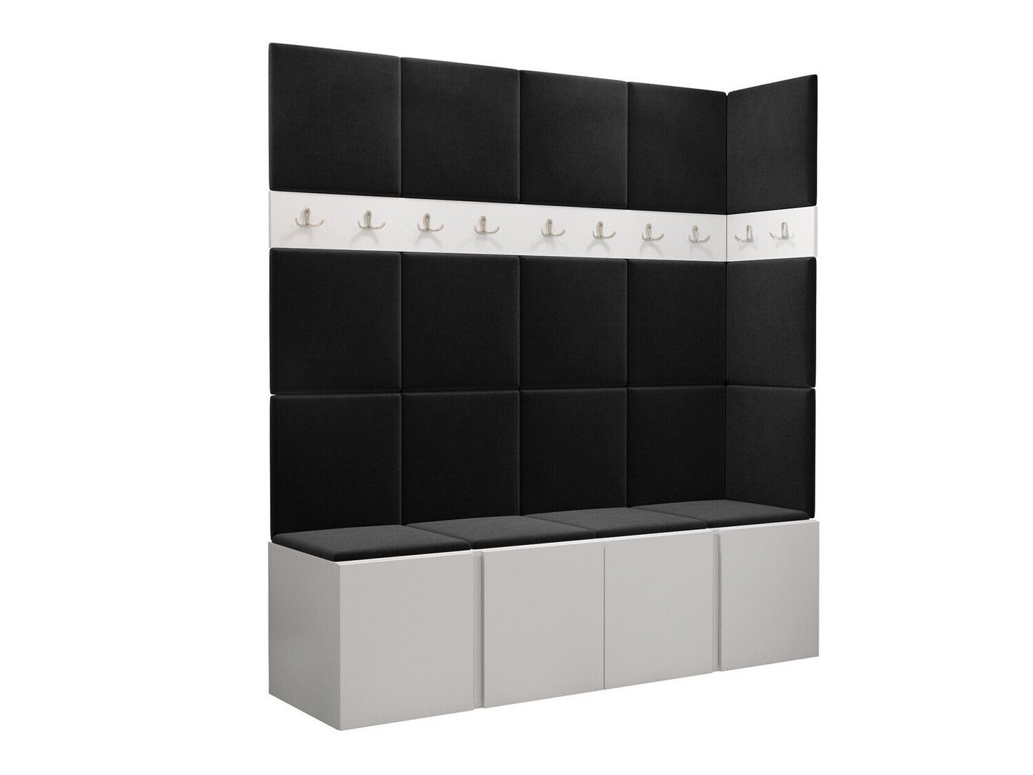 Set arredo da corridoio Pinis II (Bianco)