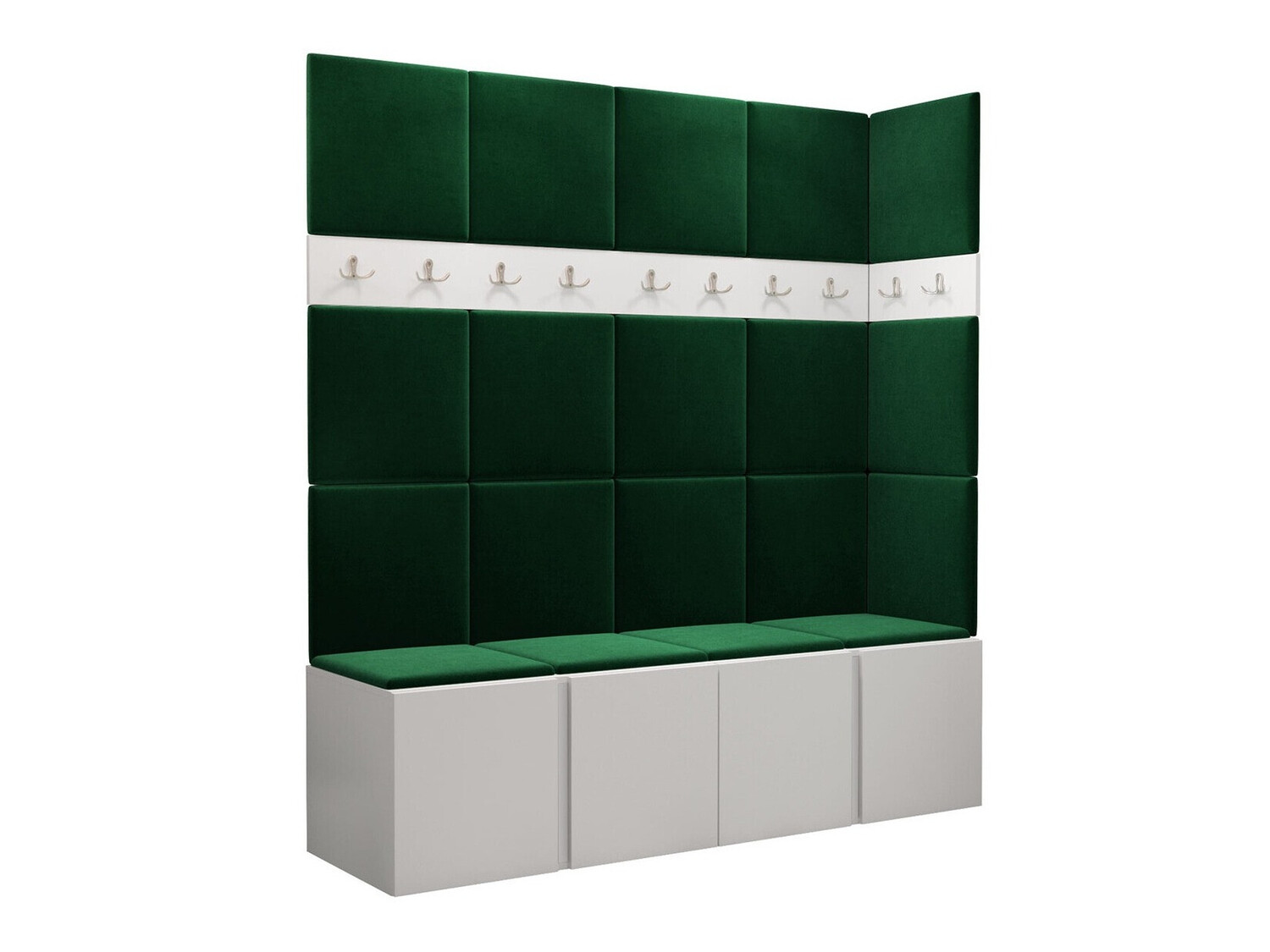 Set arredo da corridoio Pinis II (Bianco)