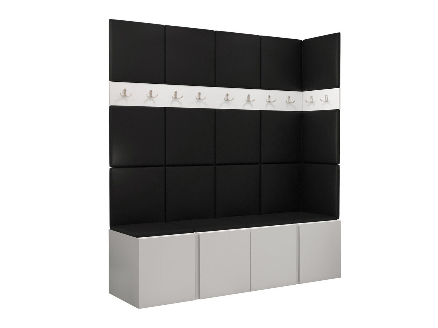 Set arredo da corridoio Pinis II (Bianco)