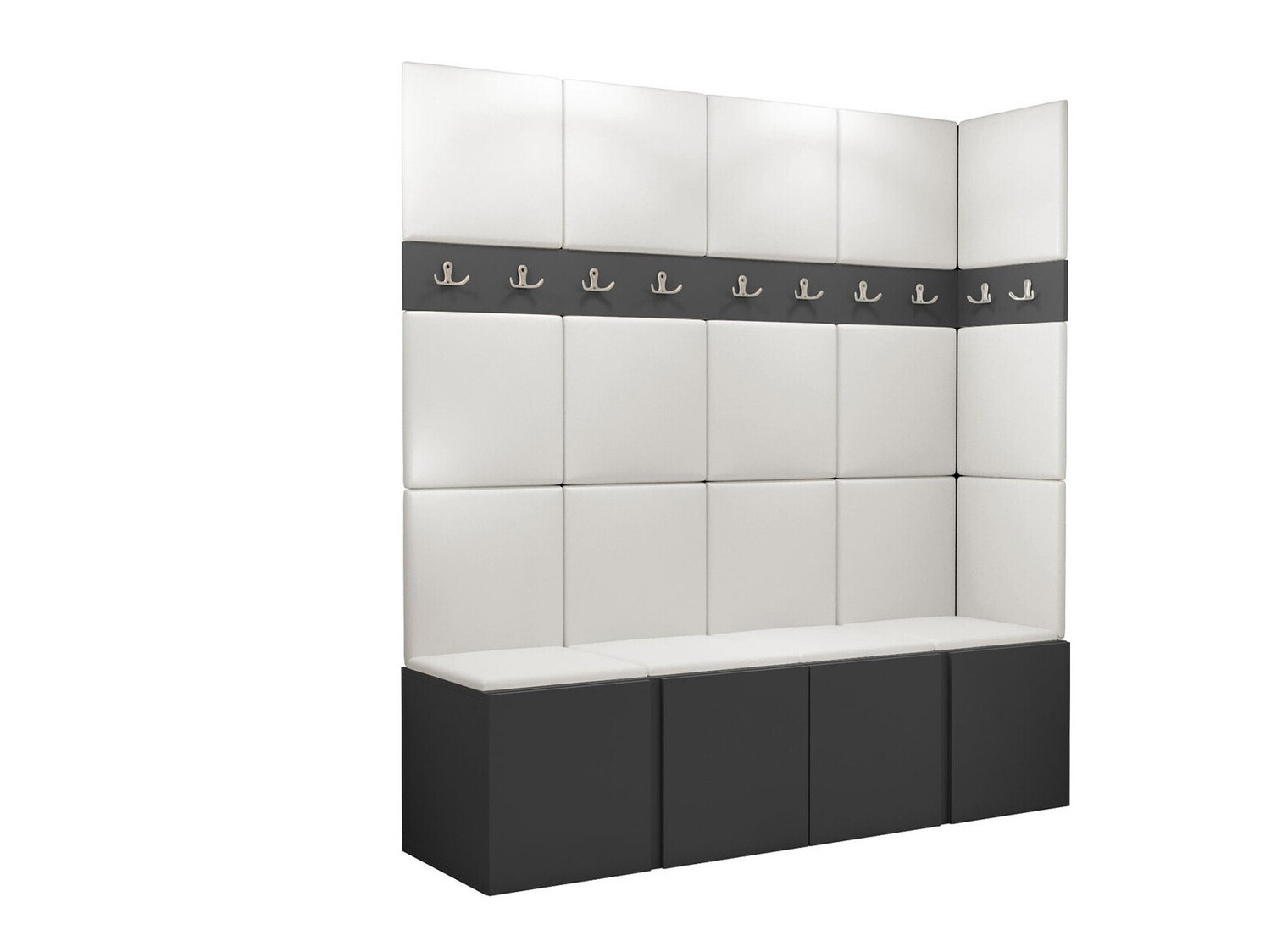 Set arredo da corridoio Pinis II (Grafite)