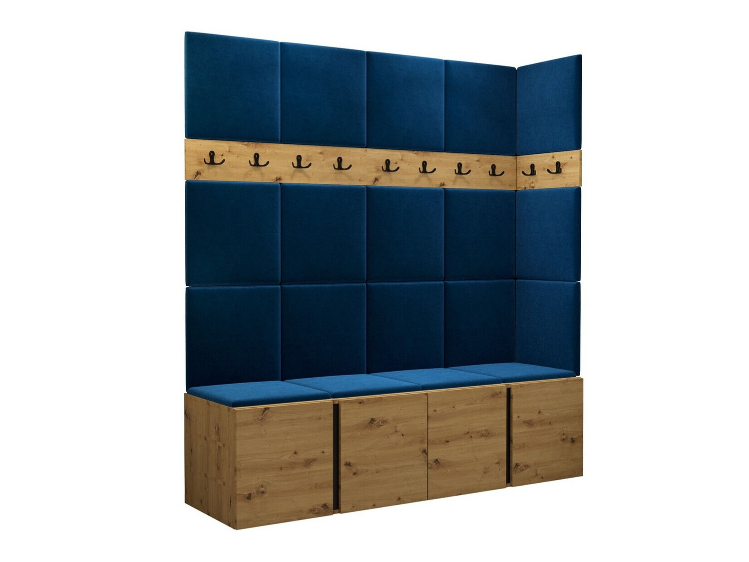 Set arredo da corridoio Pinis II (Rovere Artisan)