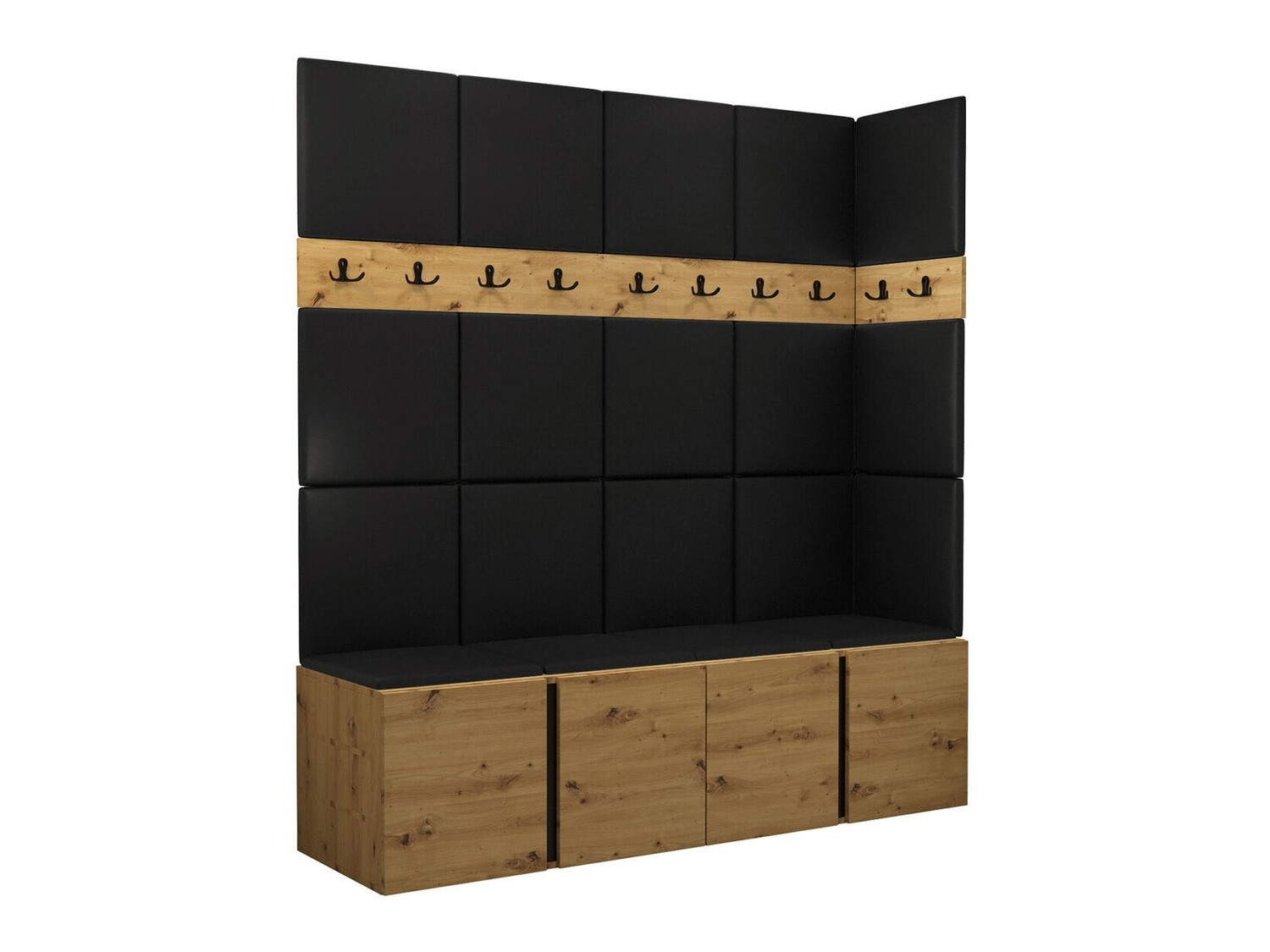 Set arredo da corridoio Pinis II (Rovere Artisan)