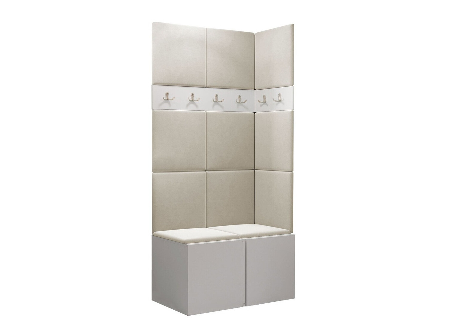 Set arredo da corridoio Pinis I (Bianco)