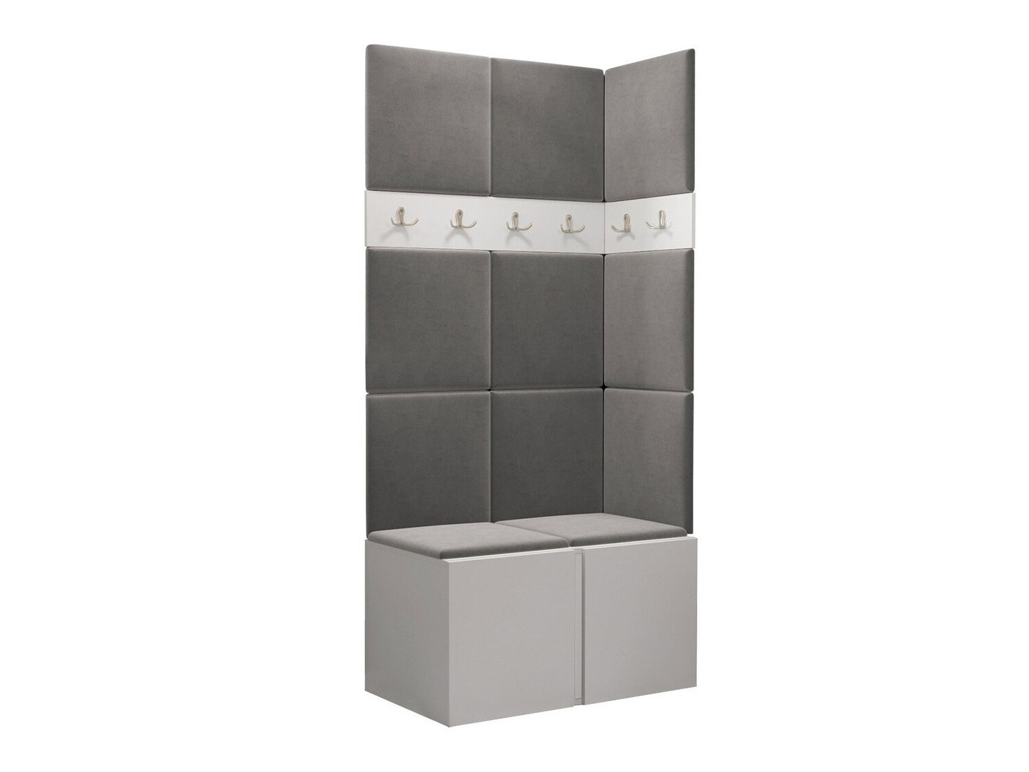 Set arredo da corridoio Pinis I (Bianco)