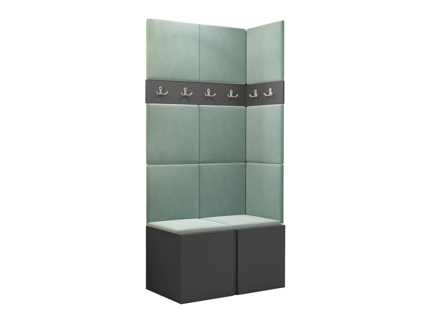 Set arredo da corridoio Pinis I (Grafite)