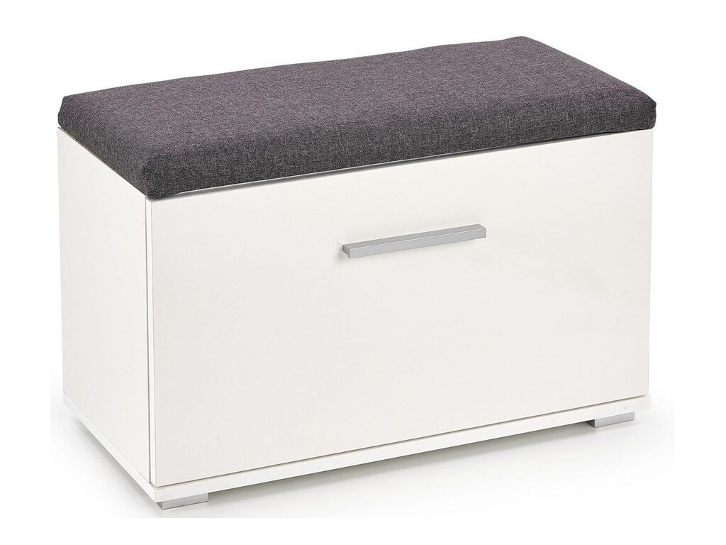 Scarpiera Cirveso 117 (Bianco + Bianco lucido + Grigio)