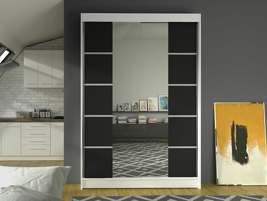 Armadio Closico Salvor V (Bianco + Nero)