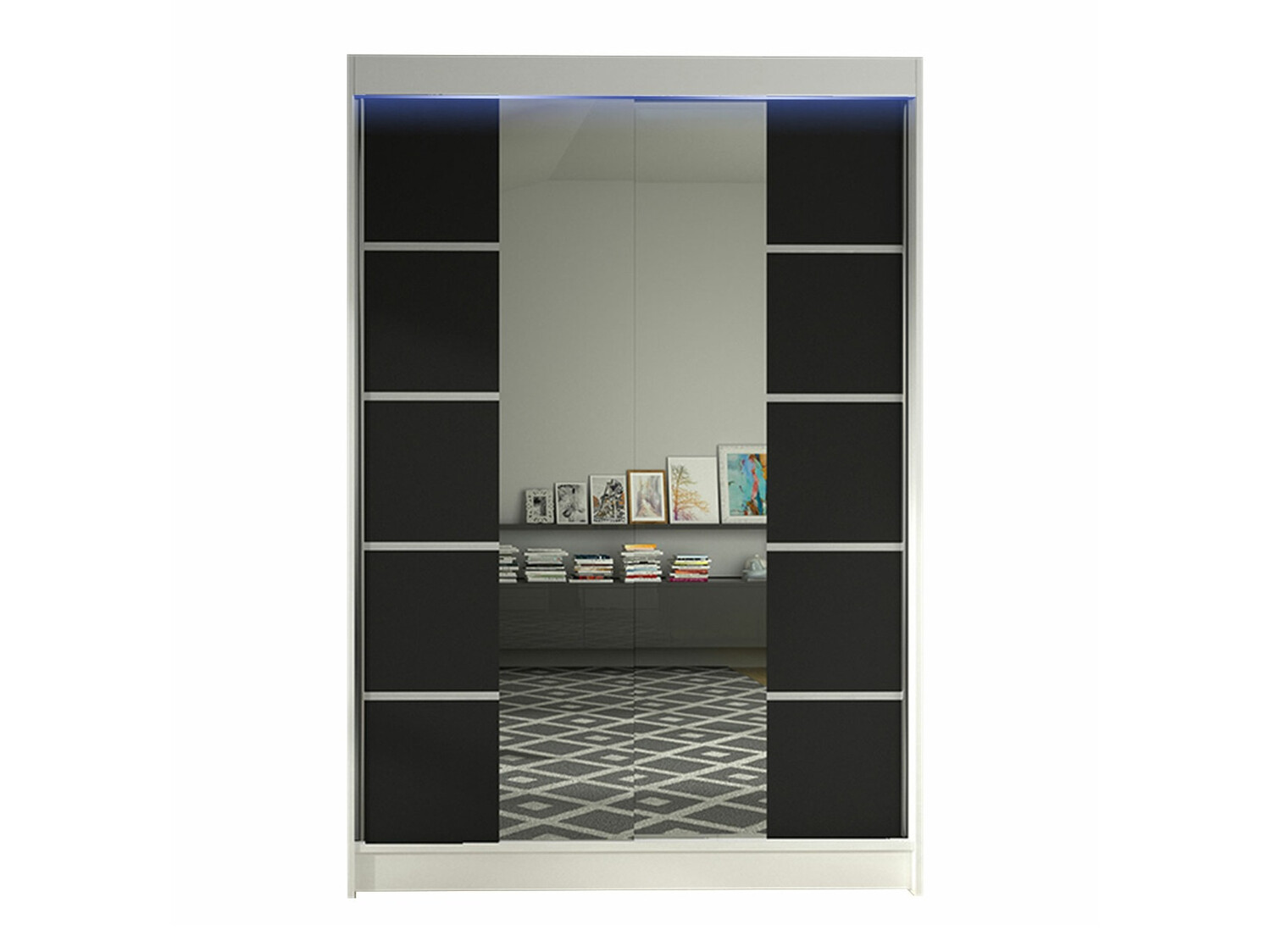 Armadio Closico Salvor V (Bianco + Nero)