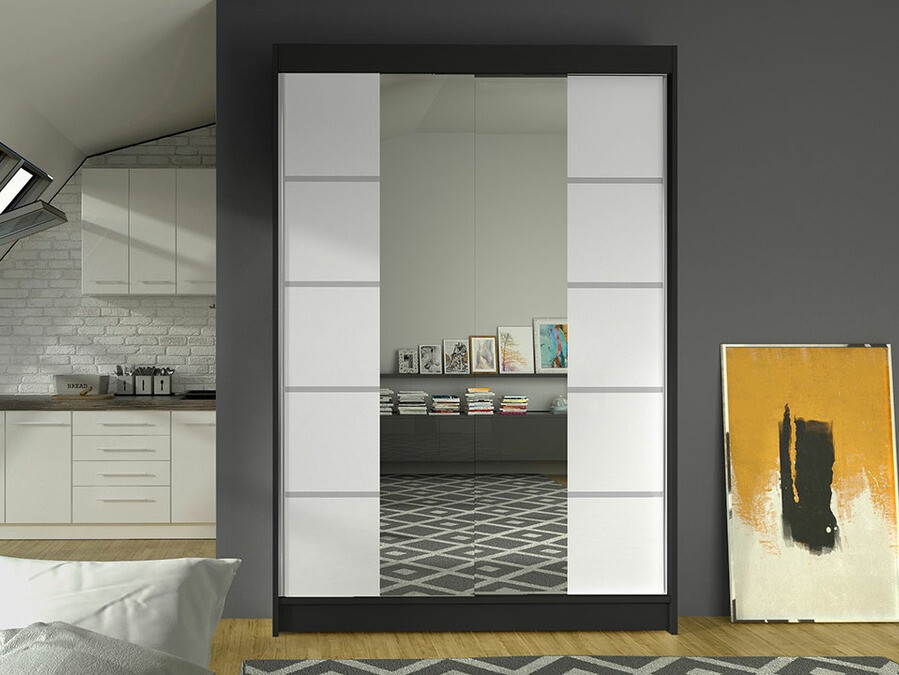 Armadio Closico Salvor V (Nero + Bianco)