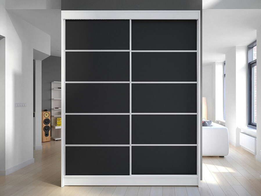 Armadio Closico Vastor IV (Bianco + Nero)