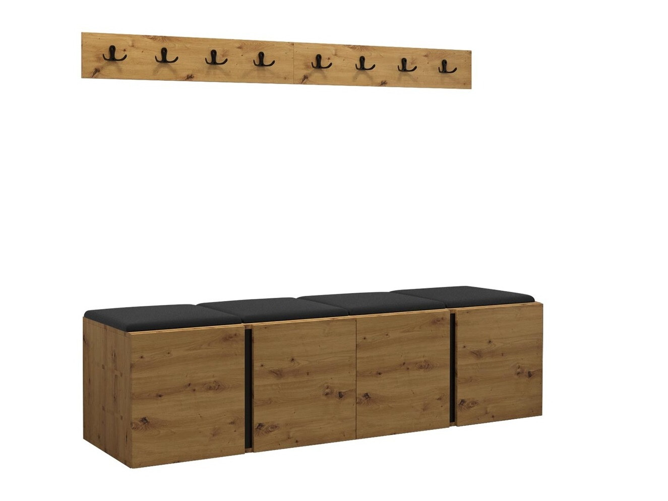 Set arredo da corridoio Pinis VII (Eco pelle Soft 011)