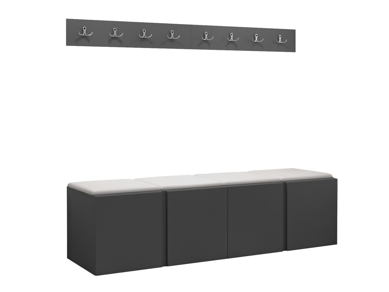 Set arredo da corridoio Pinis VII (Eco pelle Soft 017)