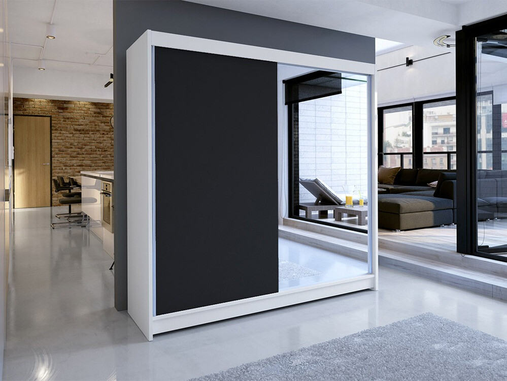 Armadio Closico Cavaris I (Bianco + Nero)