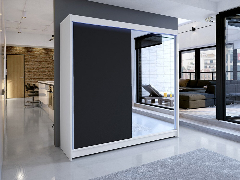 Armadio Closico Cavaris I (Bianco + Nero)