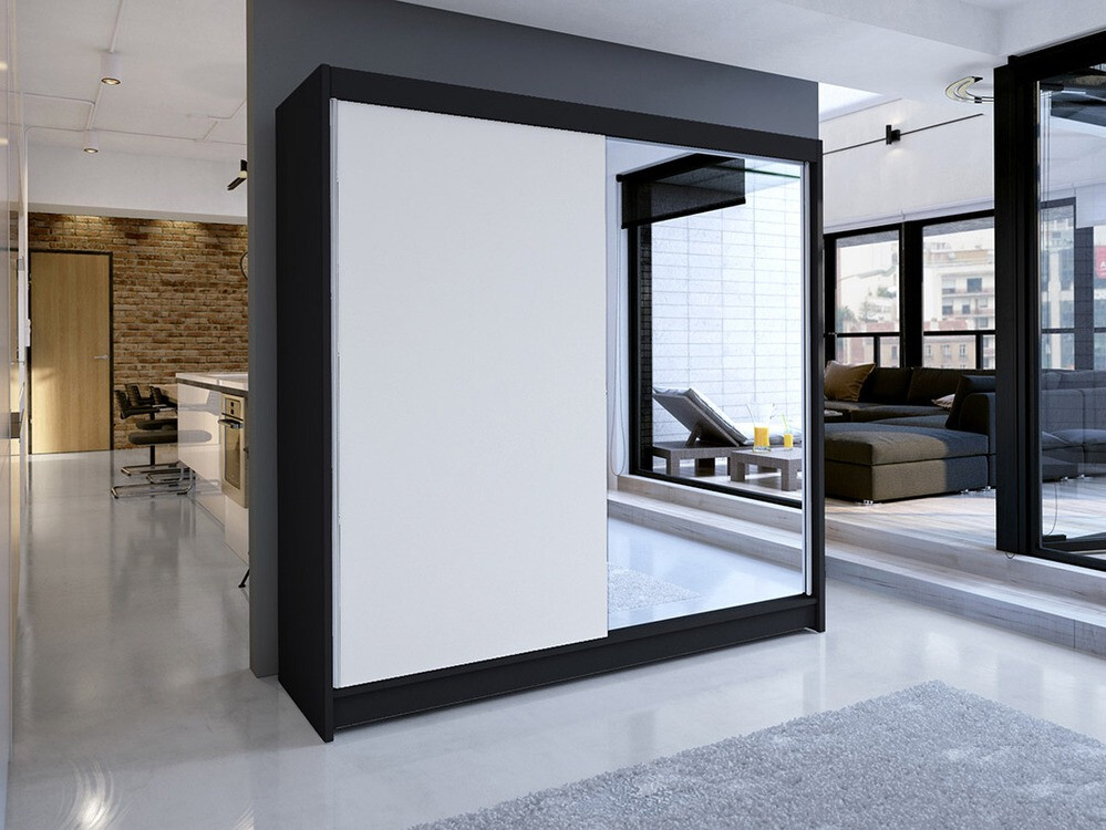Armadio Closico Cavaris I (Nero + Bianco)