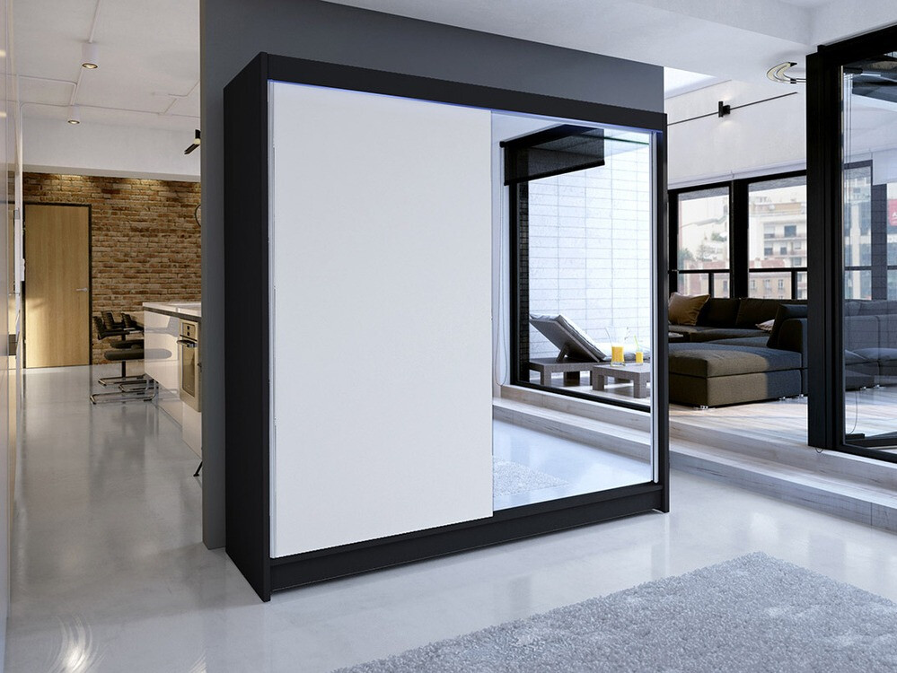 Armadio Closico Cavaris I (Nero + Bianco)