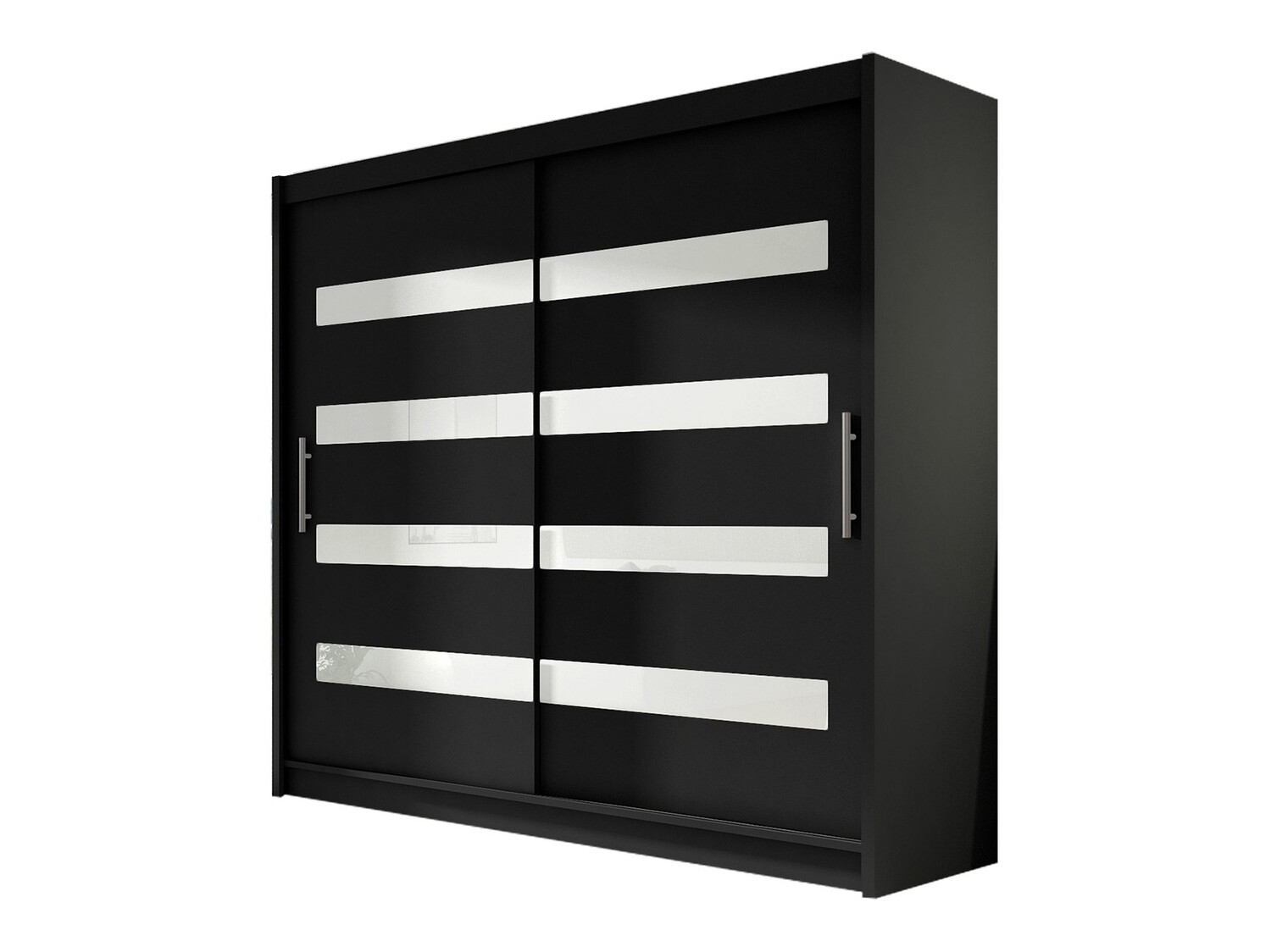 Armadio Closico Pallor XI (Nero + Bianco lucido)