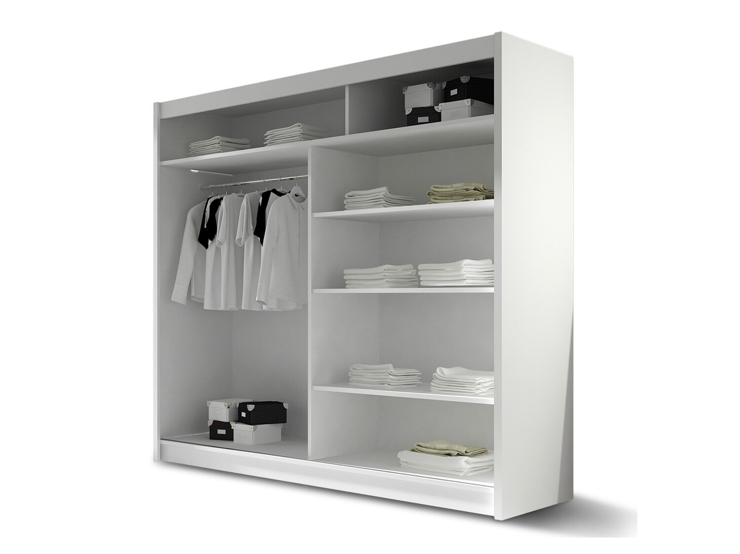 Armadio Closico Pallor XI (Nero + Bianco lucido)