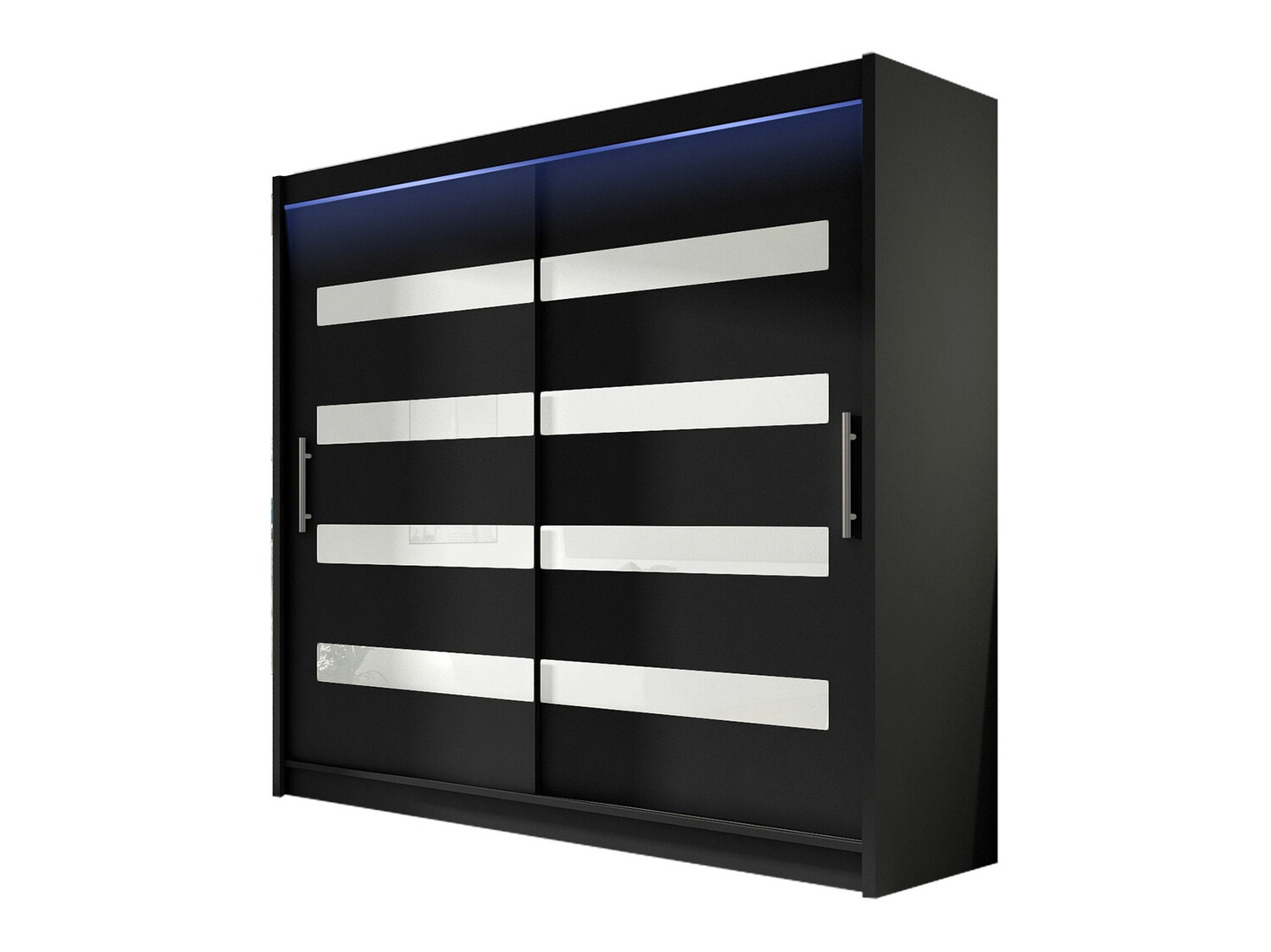 Armadio Closico Pallor XI (Nero + Bianco lucido)