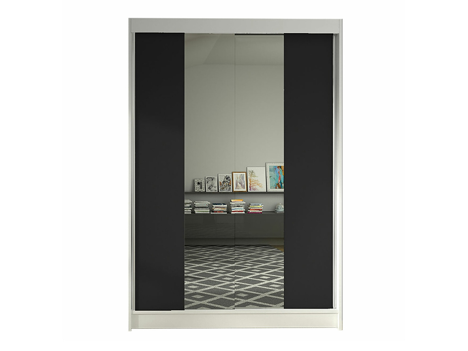 Armadio Closico Salvor II (Bianco + Nero)