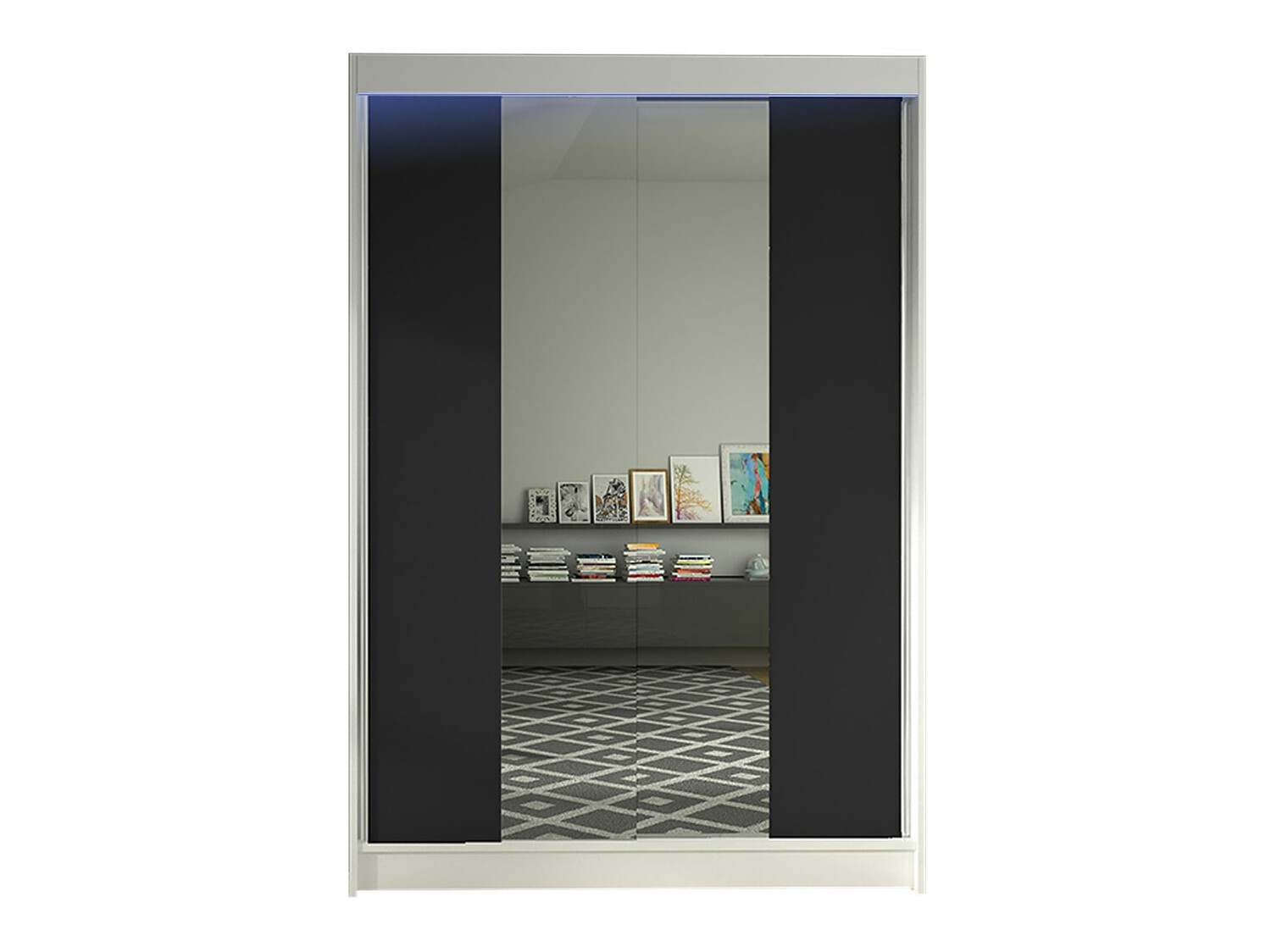 Armadio Closico Salvor II (Bianco + Nero)