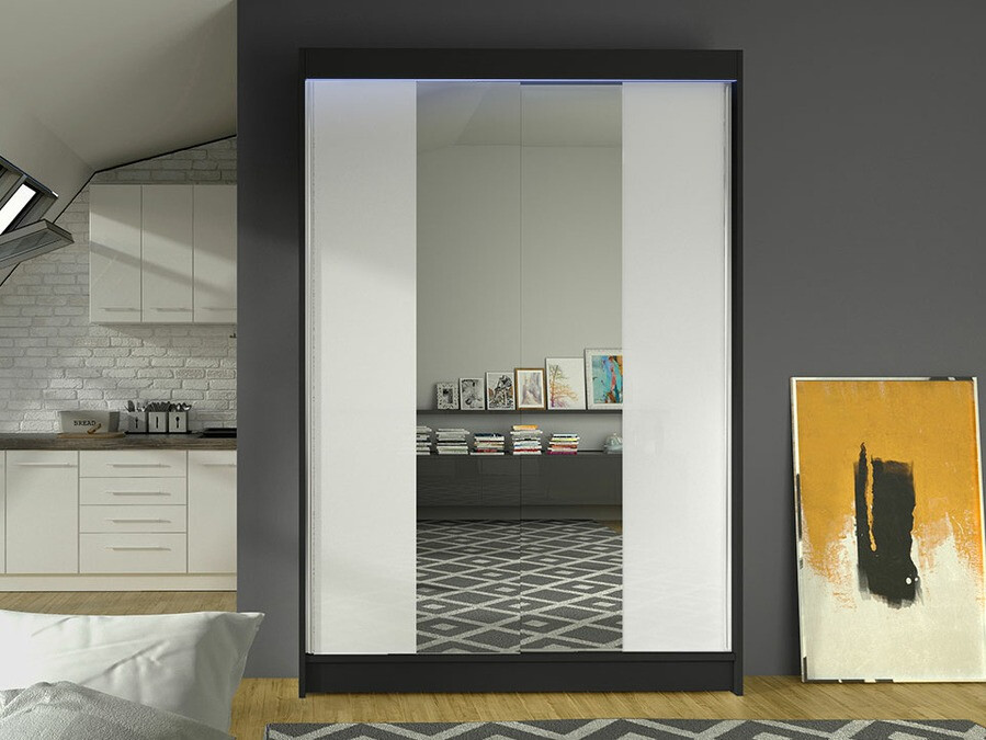 Armadio Closico Salvor II (Nero + Bianco)