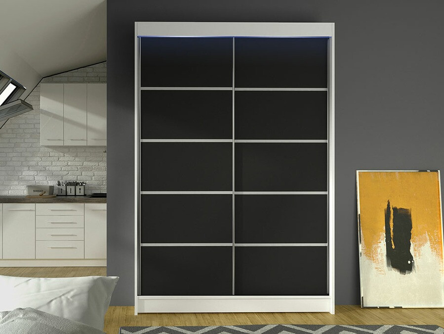 Armadio Closico Salvor IV (Bianco + Nero)