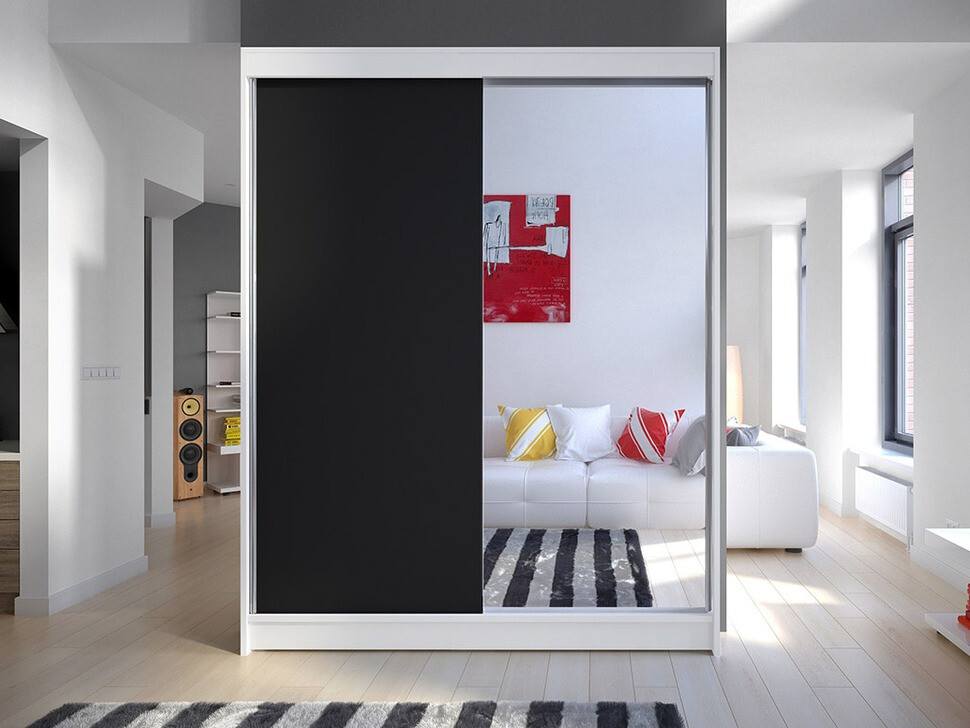 Armadio Closico Vastor I (Bianco + Nero)