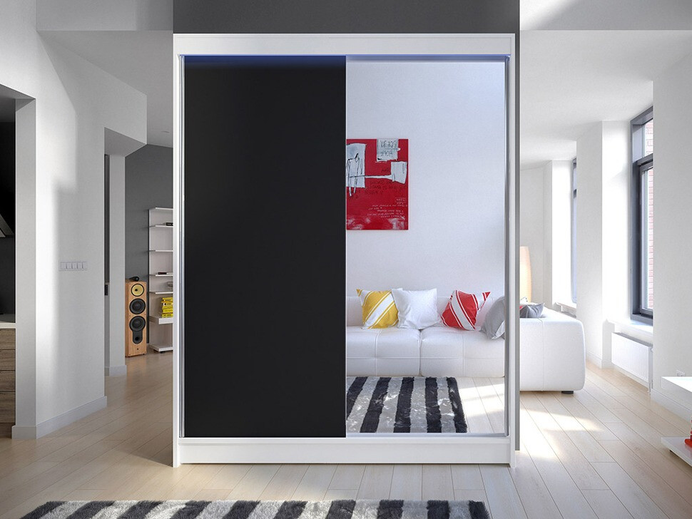 Armadio Closico Vastor I (Bianco + Nero)