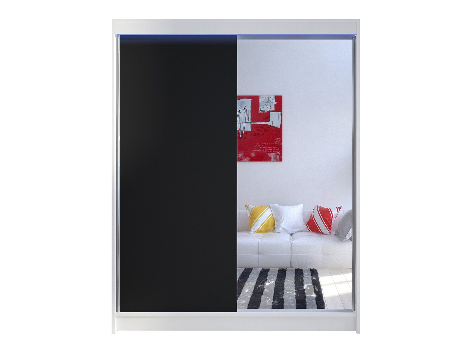 Armadio Closico Vastor I (Bianco + Nero)