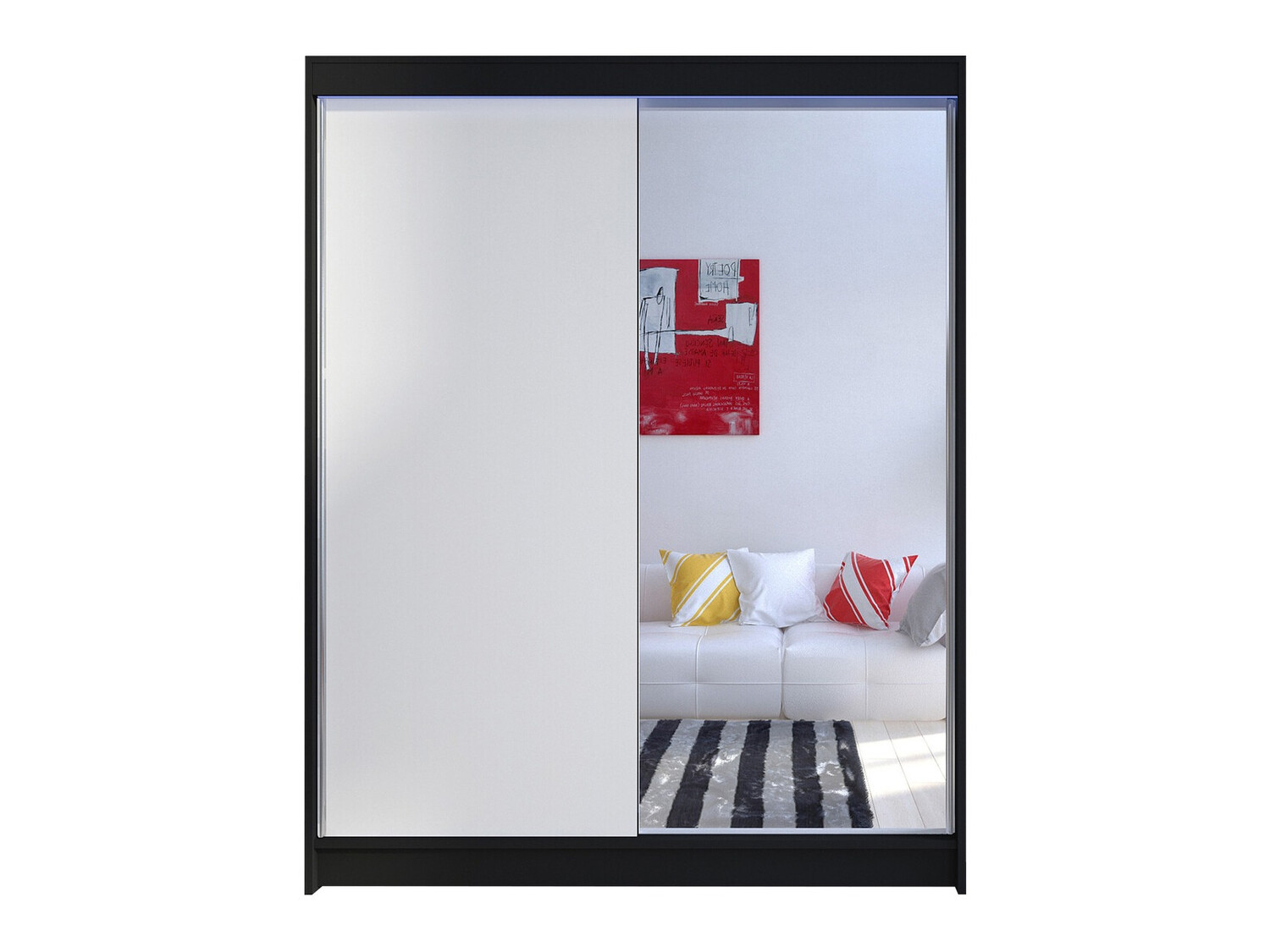 Armadio Closico Vastor I (Nero + Bianco)