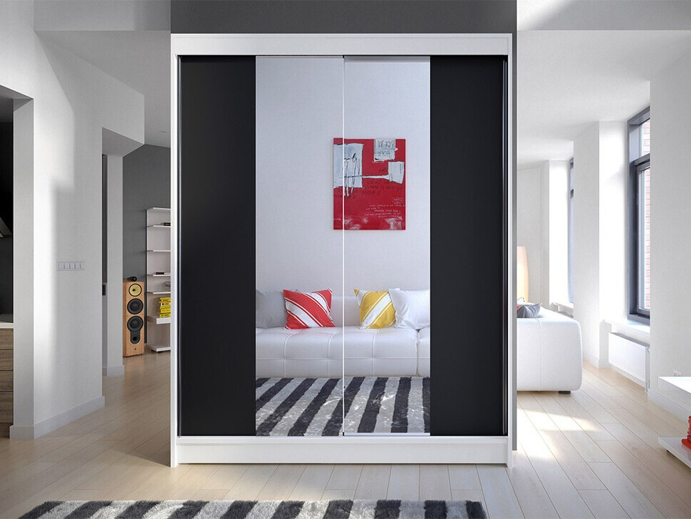 Armadio Closico Vastor II (Bianco + Nero)