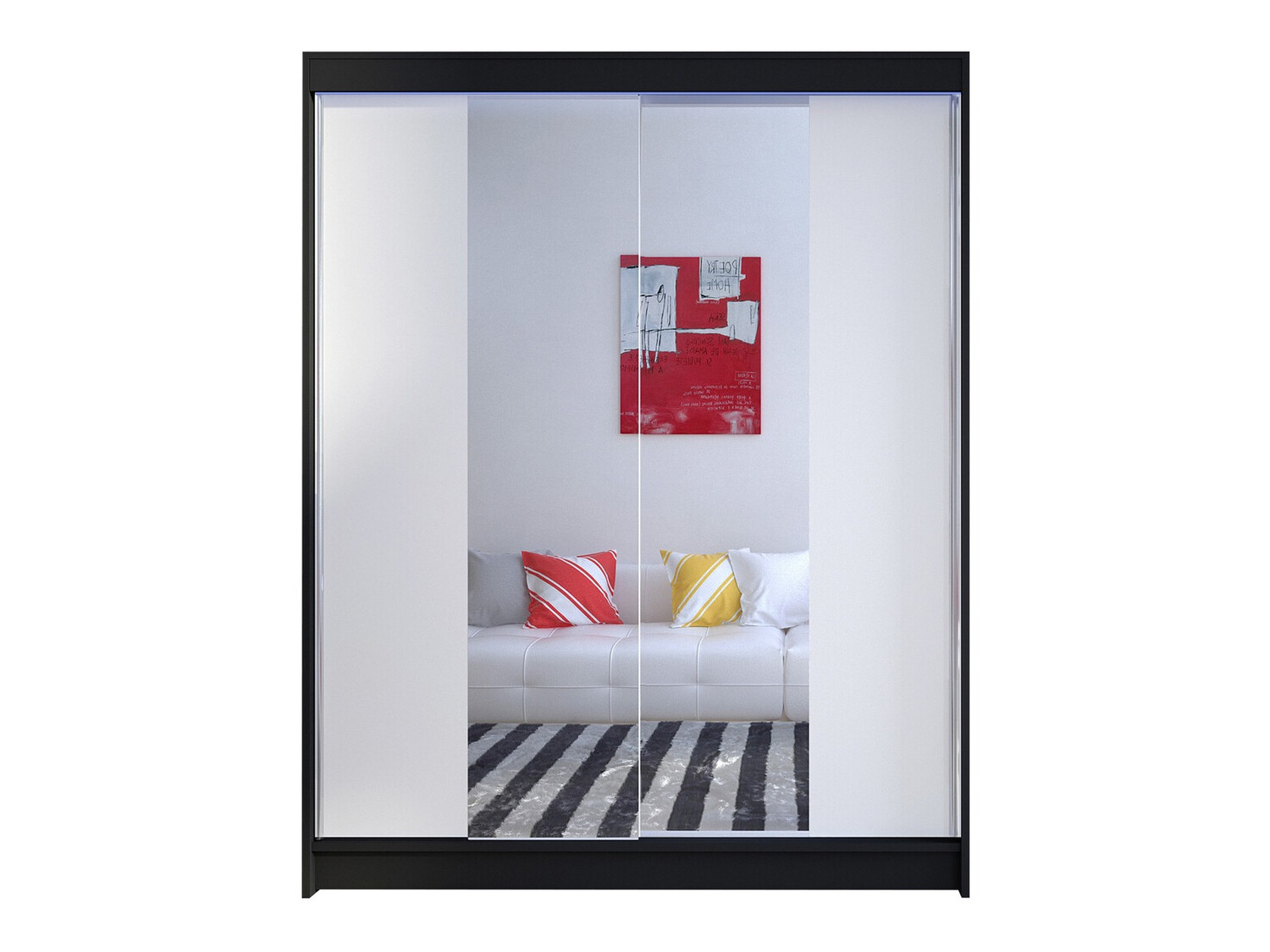 Armadio Closico Vastor II (Nero + Bianco)