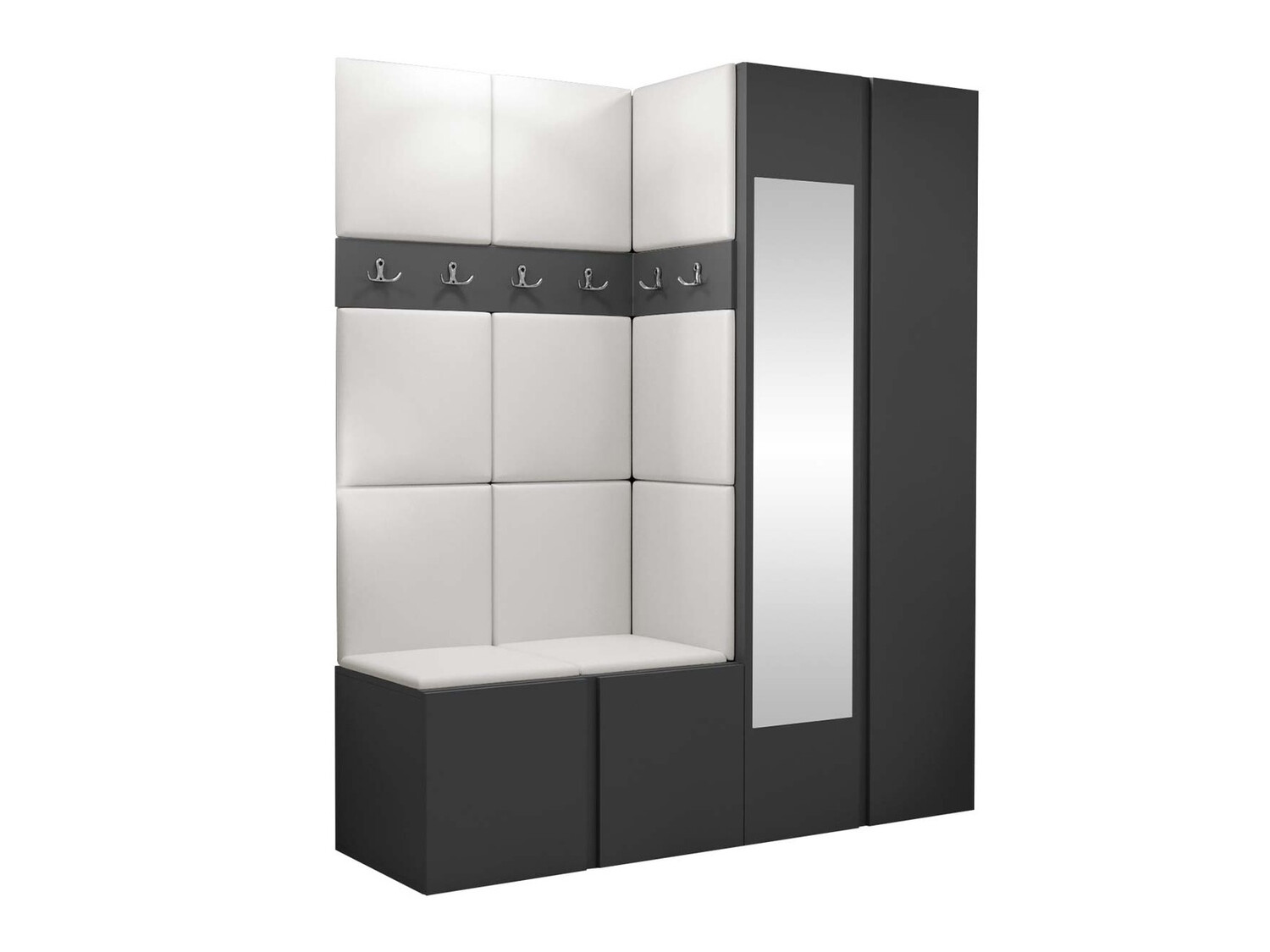 Set arredo da corridoio Pinis X (Eco pelle Soft 017)