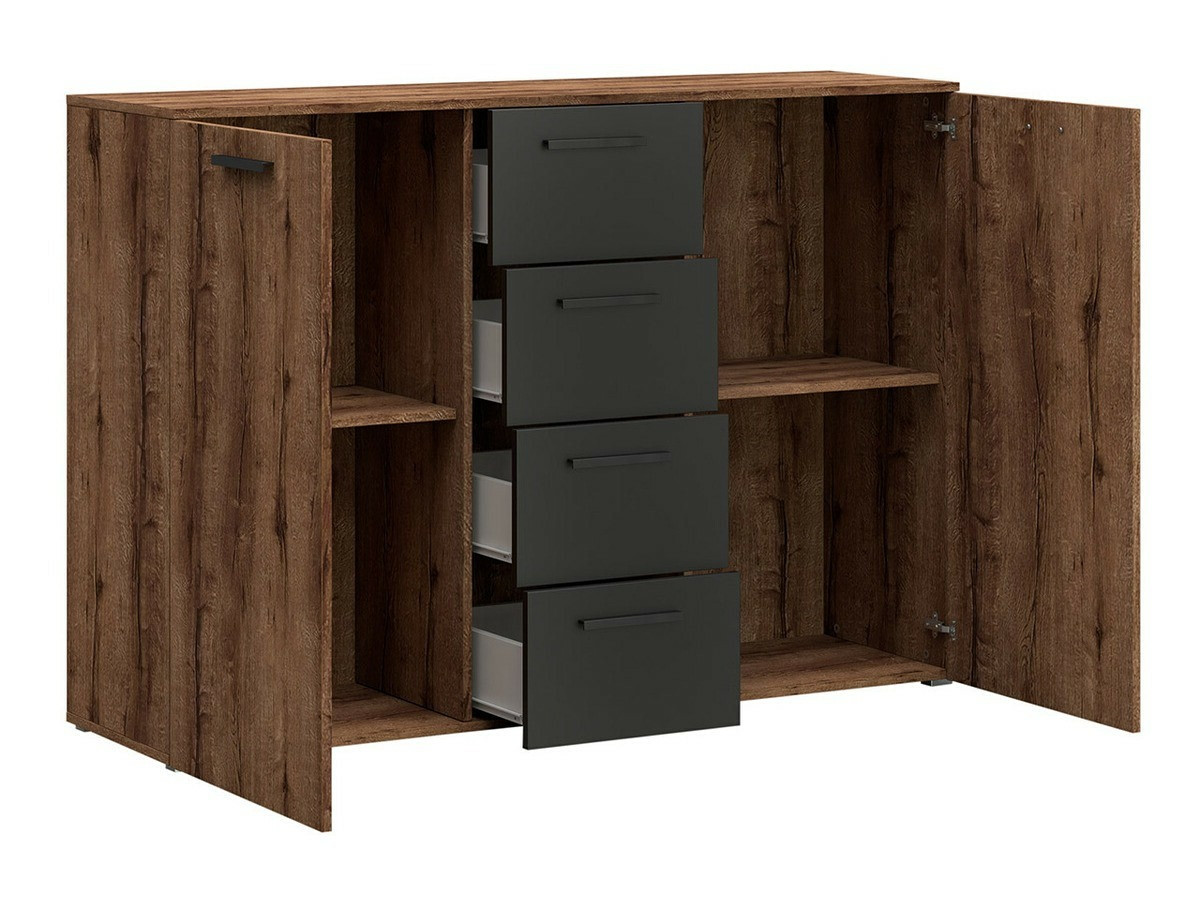 Cassettiera Melvele 101 (Quercia del Monastery + Nero)