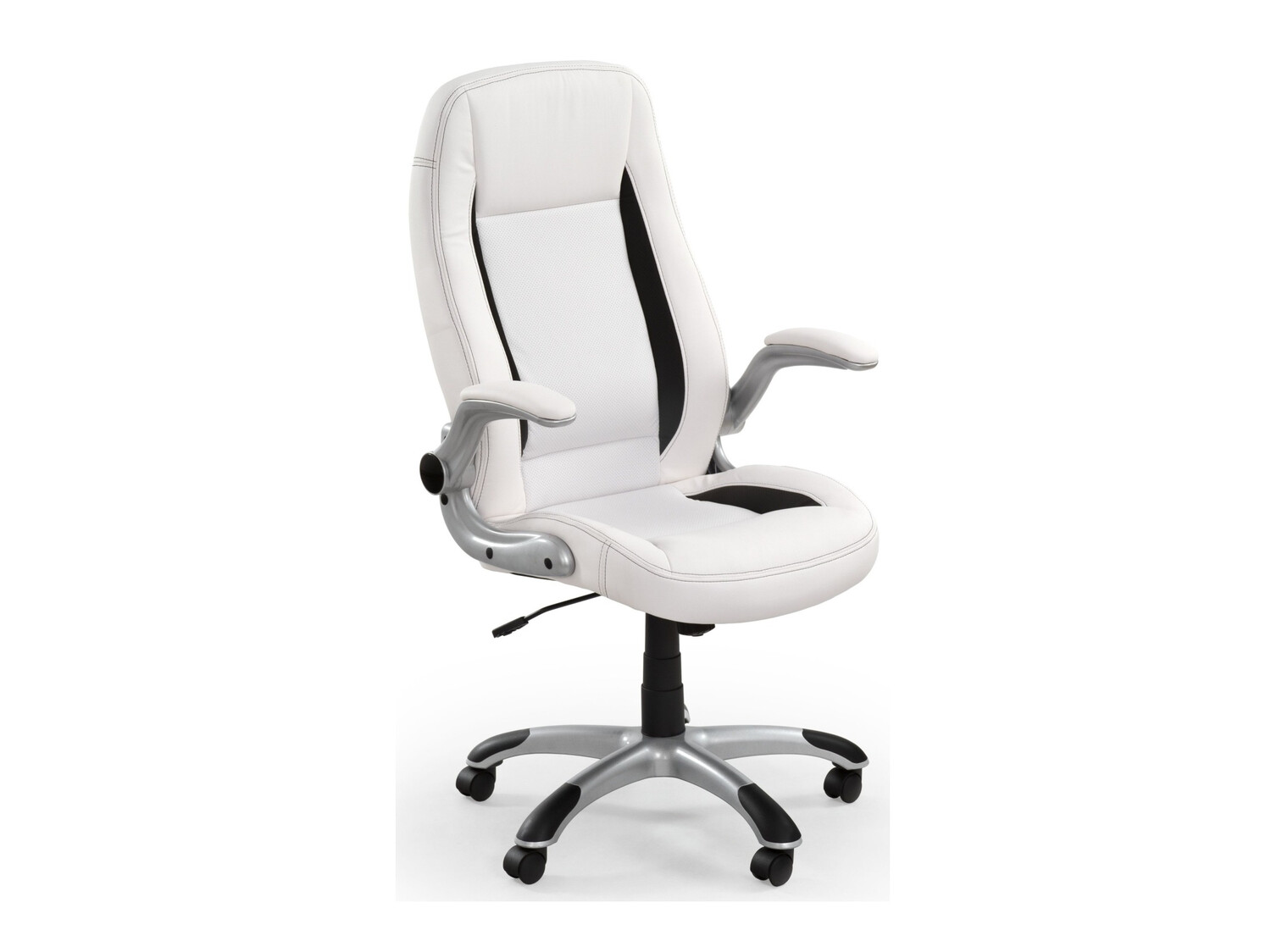 Sedia da ufficio Houston 569 (Bianco + Nero)
