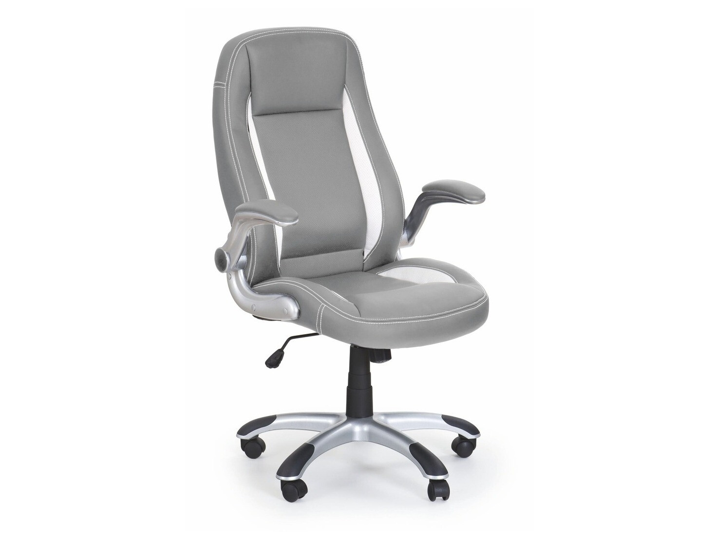 Sedia da ufficio Houston 569 (Grigio + Bianco)