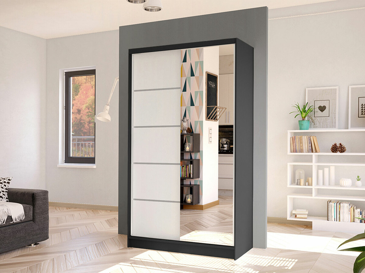 Armadio Closico Fractor III (Nero + Bianco)
